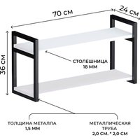 Полка Макс Стайл Пн-1220-W960 (Egger белый классический W960 ST7)