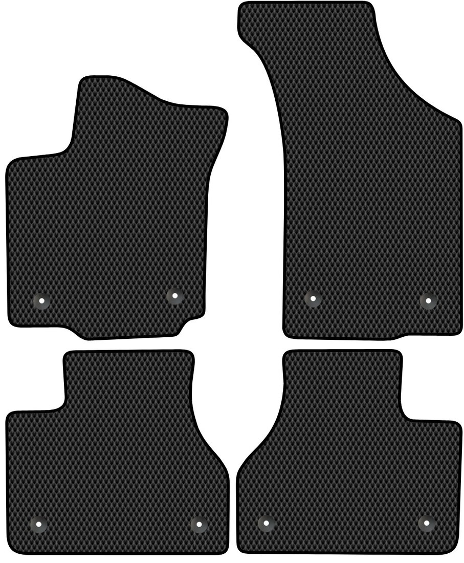 

Комплект ковриков для авто Alicosta Volkswagen Pheaton (седан) 2002 - 2016 (черный, ромб)