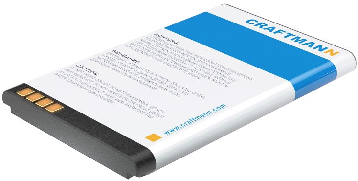 

Аккумулятор для телефона Craftmann C1.01.010 (совместим с LG LGIP-330G)