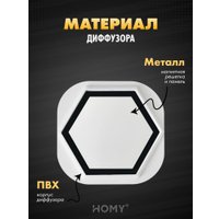 Вентиляционная решетка HOMY AIR гексагон AH100WT 17x15 (белая)