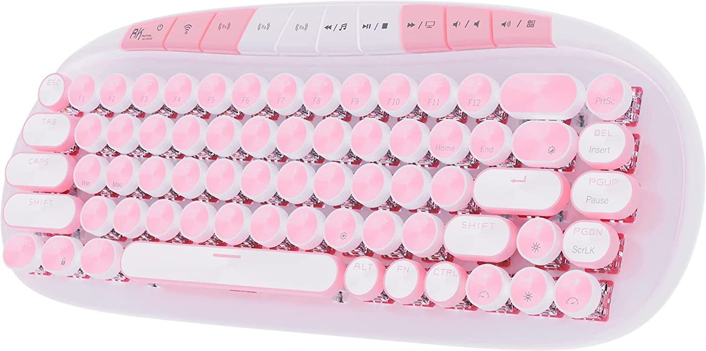 

Клавиатура Royal Kludge RK Round RGB (белый, RK Pink)