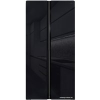 Холодильник side by side Ginzzu NFK-462 Black glass