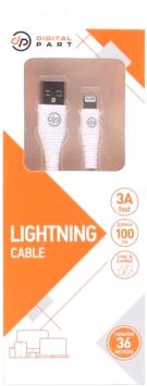 

Кабель Digital Part LC-302 USB Type-A - Lightning (1 м, белый)