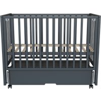Кроватка-трансформер Incanto Hollie универсальная с ящиком KR-0045/3 (графит)