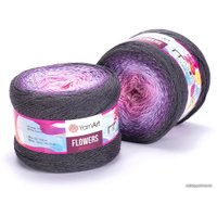 Пряжа для вязания Yarnart Flowers 283 250 г 1000 м (серый; фиолетовый; сиреневый; розовый)