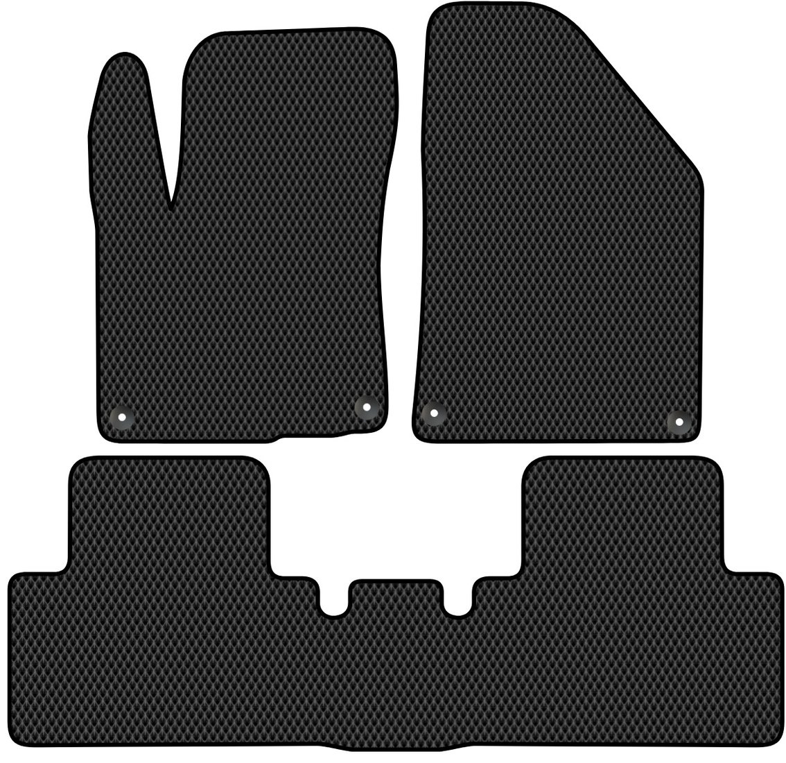 

Комплект ковриков для авто Alicosta Geely Belgee X50 I (suv) 2023 - Н.В. (черный, ромб)