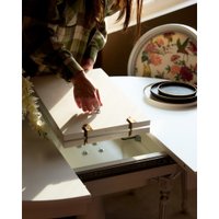 Кухонный стол Виста Вена 90x90/120 (белый)