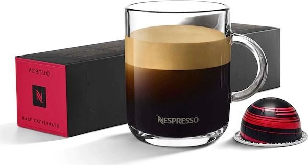 

Кофе в капсулах Nespresso Vertuo Half Caffeinato 10 шт