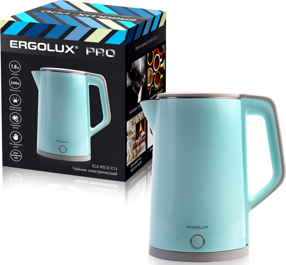 

Электрический чайник Ergolux Pro ELX-KS12-C13