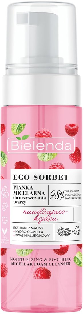 

Bielenda Мицеллярная очищающая пенка Eco Sorbet Raspberry 150 мл