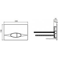 Панель смыва Jacob Delafon E29026-01R