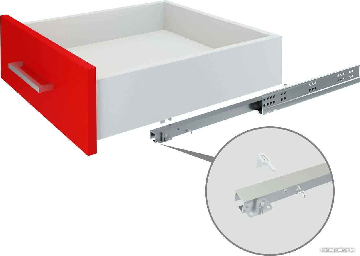 Направляющие скрытого монтажа Boyard B-Slide DB8884Zn/400