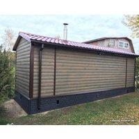 Русская баня Добрабаня Готовая (6х2.4 м)