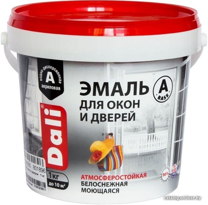 Эмаль Dali Для окон и дверей 3 кг (белый, база А)