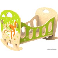 Аксессуары для кукольного домика Woody Кроватка-качалка Лисичка 02482