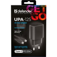 Сетевое зарядное Defender UPA-125 USB Type-C