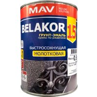 Грунт-эмаль MAV Belakor-15 молотковая 1 л (коричневый)