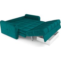 Диван Мебель-АРС Аккордеон Свег НПБ 155x200 (бархат сине-зеленый Star Velvet 43 Black Green)