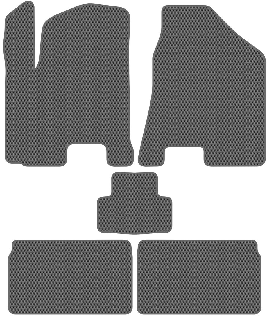 

Комплект ковриков для авто Alicosta Kia Sportage R I (suv / suv) 2022 - Н.В. (серый, ромб)