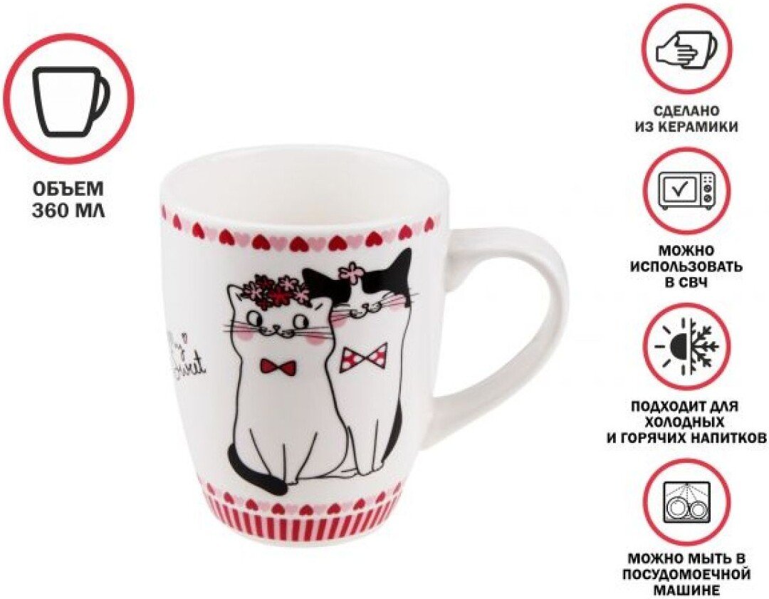 

Кружка Perfecto Linea Love Kitty-1 30-063011