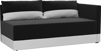 Лига диванов Никас 105207 (правый, черный/белый)