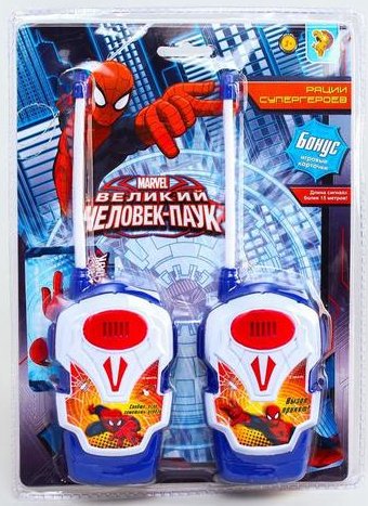 

Рация игрушечная Marvel Рации тачек. Человек-Паук 1385797