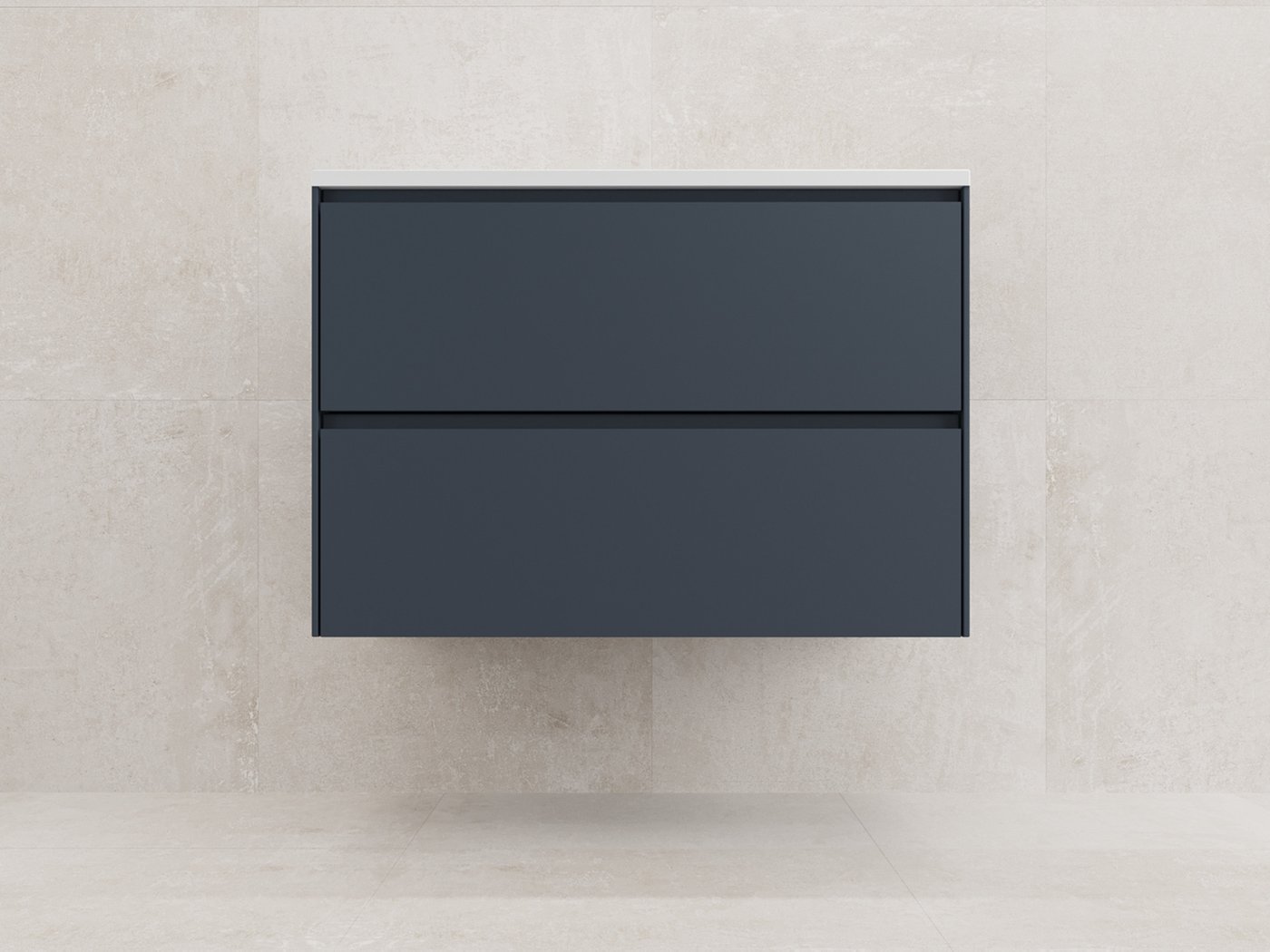 Symbolite Тумба под умывальник Лима 80 Line Plus 2 ящика (подвесная, графит)