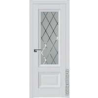 Межкомнатная дверь ProfilDoors 2.90U L 80x200 (аляска, стекло ромб)