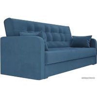 Диван Лига диванов Надежда 103072 (велюр, голубой)