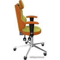 Офисное кресло Kulik System Trio (азур, оранжевый/оливковый)