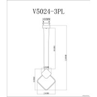 Подвесная люстра Moderli Store V5024-3PL