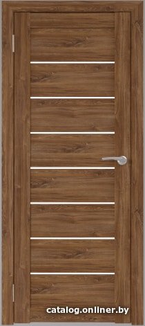 Межкомнатная дверь Юни Бона 01 60x200 (дуб стирлинг/стекло белое)