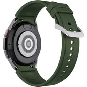 Classic силиконовый для Samsung Galaxy Watch4/5/6 (20 мм, лаврово-зеленый)