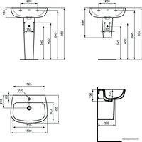 Умывальник Ideal Standard Esedra T279801