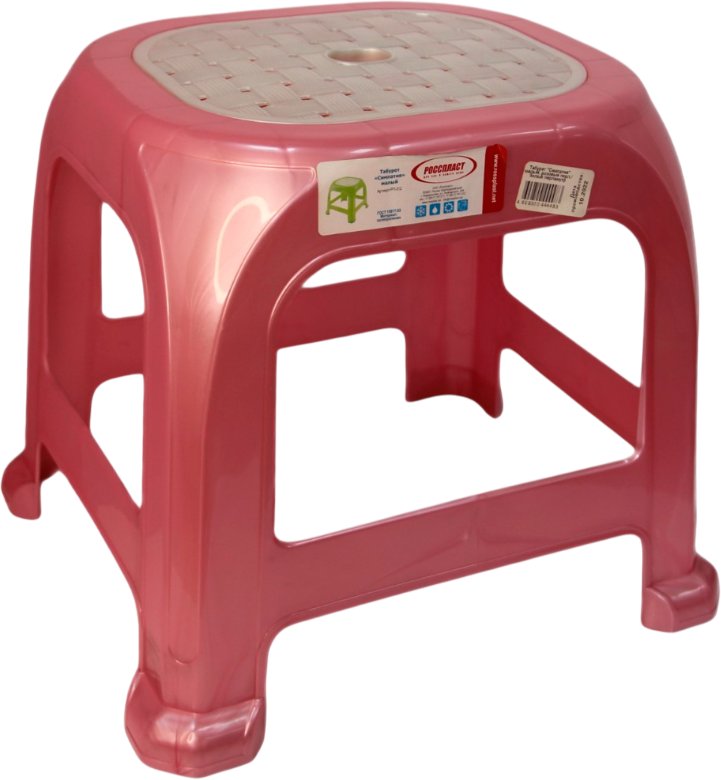 Табуретка Росспласт Симпатия РП-312 (розовый)