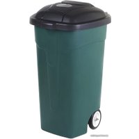 Мусорное ведро Эльфпласт EP424 на колесах 105 л (темно-зеленый/черный)
