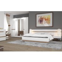 Шкаф распашной Anrex Linate 3D/TYP 22 А Белый/Сонома Трюфель