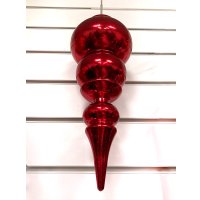 Елочная игрушка GreenTerra Сосулька 35см 202509А (красный)