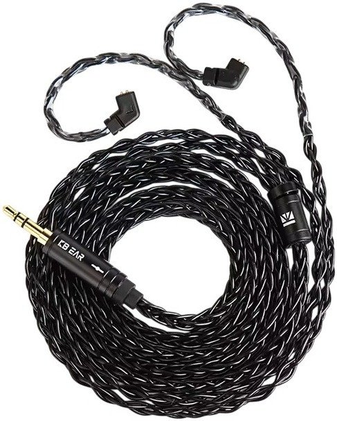 Кабель Kbear ST12 3.5 мм QDC (1.2 м, черный)