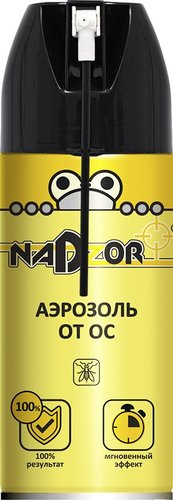Аэрозоль против насекомых Nadzor от ОС со специальной трубкой для улья OSSS12 250 мл