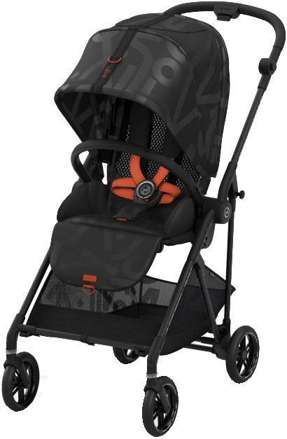 

Коляска прогулочная «книга» Cybex Melio Street (real black)
