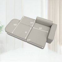 Угловой диван Лига диванов Лига-065 правый 129797 (рогожка Амур 02 бежевый)