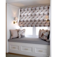 Римская штора Jalux Ромбы 0341/8 70x170 (бежевый)