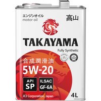 Моторное масло Takayama SAE 5W-20 ILSAC GF-6А 4л