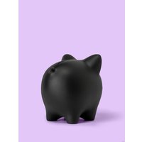 Копилка для денег PIG BANK свинка-копилка L (черный)