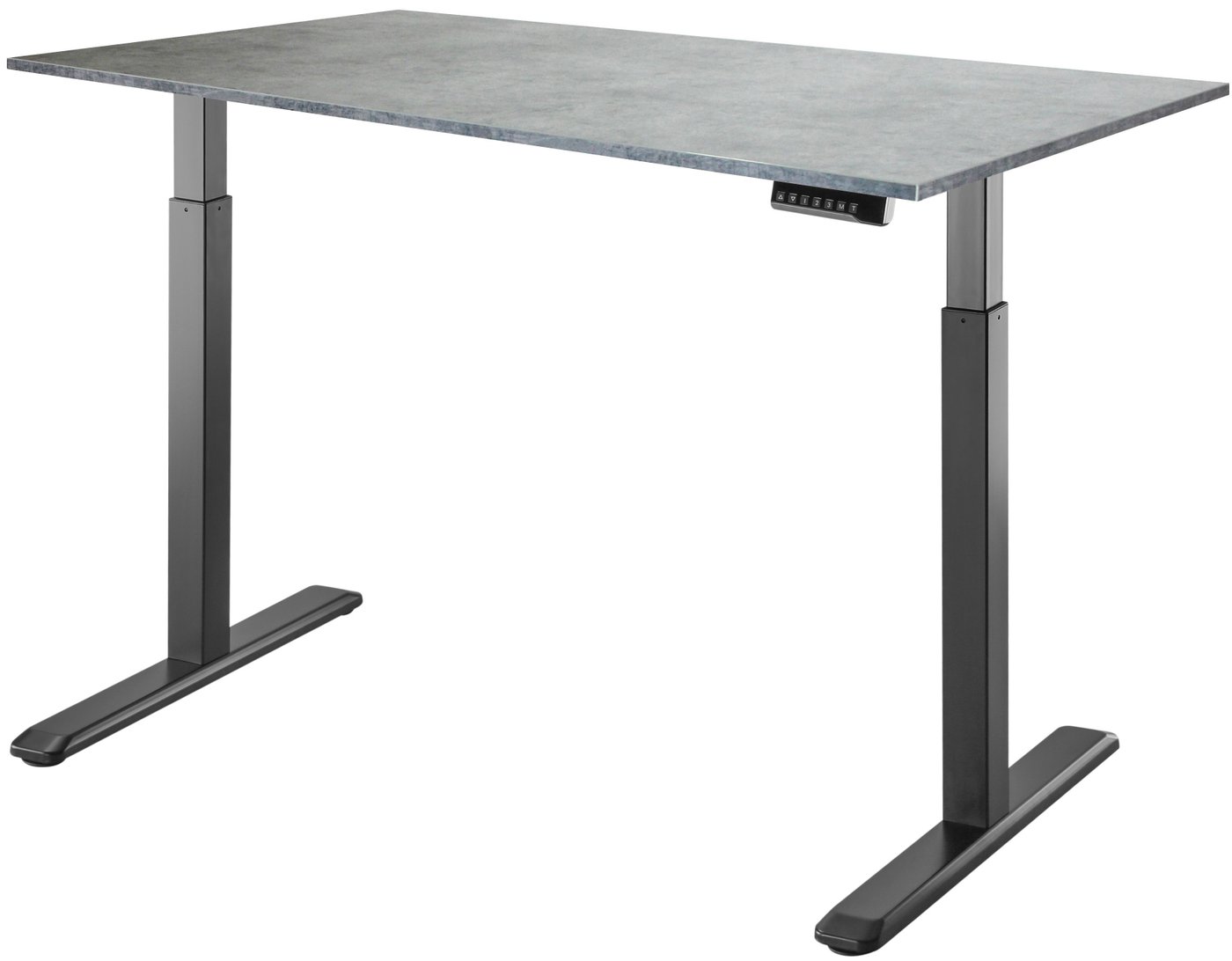

Стол для работы стоя ErgoSmart Electric Desk 1380x800x18 мм (бетон чикаго светло-серый/черный)