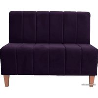 Диван Brioli Руди полоса двухместный (микровелюр, В40 фиолетовый)