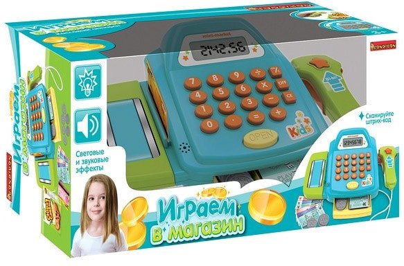 

Касса игрушечная Bondibon Играем в магазин ВВ4128