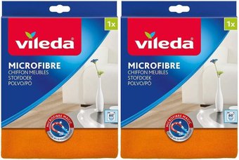 Салфетка хозяйственная Vileda Microfibre 168863 2 уп (оранжевый)