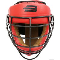 Cпортивный шлем BoyBo Flexy с металлической решеткой (L, красный)